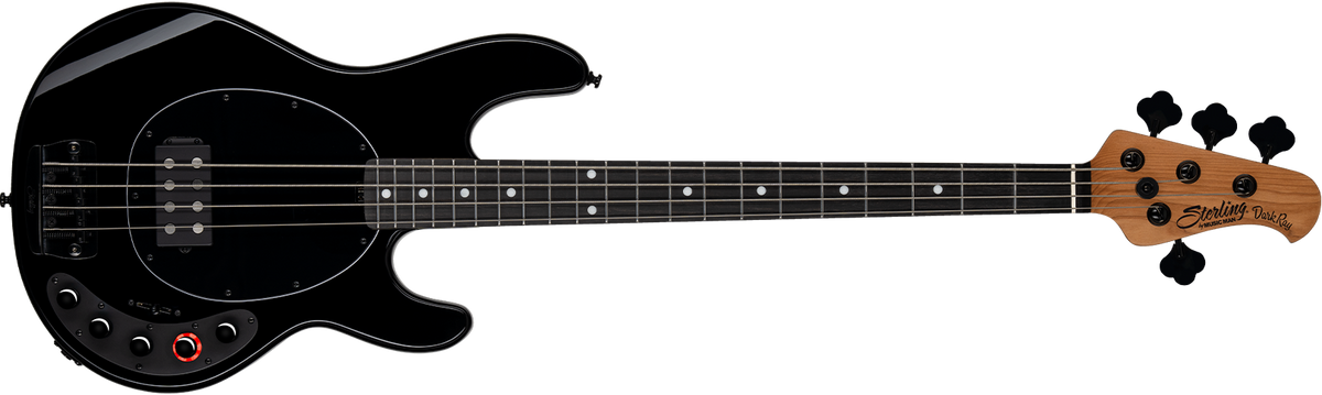 Front details of the DarkRay bass in black